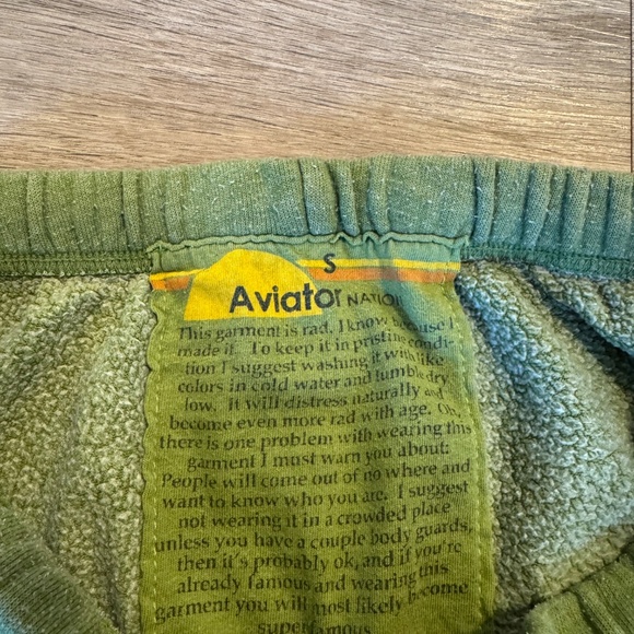 Aviator Nation 5 Stripe Joggers in green - Picture 6 of 6